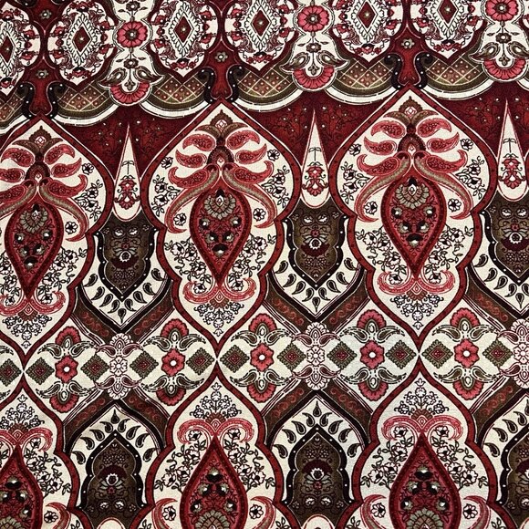 Maggie Barnes Women’s Top Plus Size 3X Red Stretch Short Sleeves - Picture 9 of 9